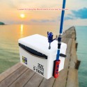 ABS Plastic Fishing Rod Pole Holder Fishing Box Fishing Rod Support Durable Tube Mount Bracket Socket Rack Boat Accessories