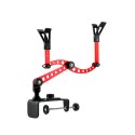 Aluminium Alloy Raft Fishing Sea Boat Fishing Rod Rack Holder Bracket Support Pole Clamp Clip Stander Fishing Tackle