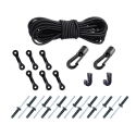 Marine Products Expanded Deck Rigging Kit Accessory Elastic Rope Bungee Nylon C and Buckle For Kayaks Canoes Boat Accessories