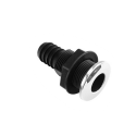 Nylon Plastic Thru Hull Fitting With Stainless Steel Rim Bilge Pump Aerator Hose Boat Marine Yacht Sail RV Accessories