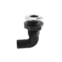 Nylon Plastic Thru Hull Fitting With Stainless Steel Rim Bilge Pump Aerator Hose Boat Marine Yacht Sail RV Accessories