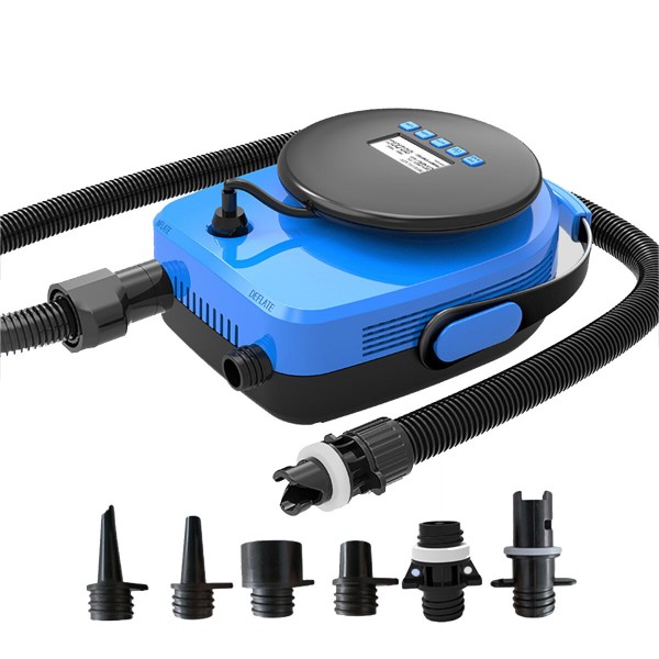 20PSI 12V Inflatable Electric Air Pump LCD Deflator Sup Boat Paddle Floor Mat