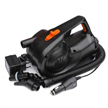 HT-338 12V 80W 4500mah Electric Air Pump Rechargeable High Power For Inflatable Boat Kayak Air Bed Mattress