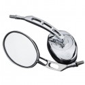 10mm Chrome Motorcycle Round Rear View Mirrors