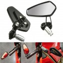 2Pcs 7/8 Inch 22mm Motorcycle Handle Bar End Rearview Side Mirrors Aluminum For Triumph Speed Triple Universal
