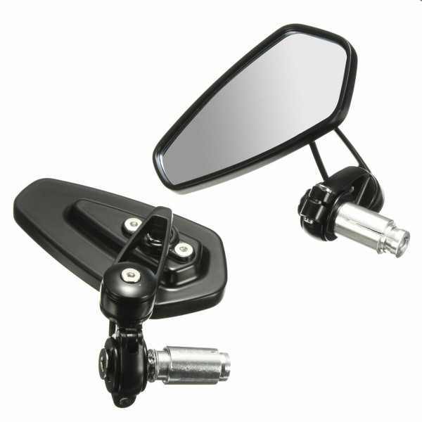 2Pcs 7/8 Inch 22mm Motorcycle Handle Bar End Rearview Side Mirrors Aluminum For Triumph Speed Triple Universal