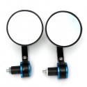 7/8 inch Motorcycle Motor Bike Bar End Rear View Mirror Rrounded