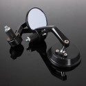 7/8 inch Motorcycle Motor Bike Bar End Rear View Mirror Rrounded