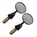 7/8Inch Motorcycle Handlebar End Side Rear View Round Mirrors