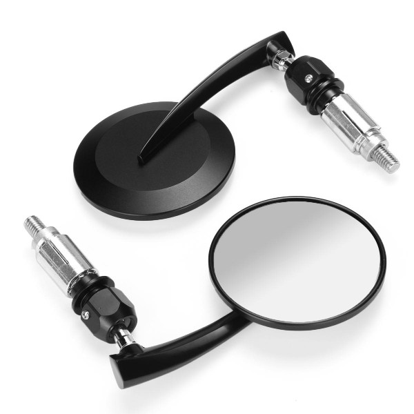 7/8inch 22mm 360° CNC Bar End Rear View Motorcycle Mirrors For Harley/Suzuki/Yamaha/Honda/Kawasaki