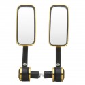 7/8inch 22mm Rectangle Handlebar End Motorcycle Aluminum Rear View Side Mirrors