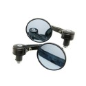 7/8inch Motorcycle Rearview Mirror Off-Road Rider 22m Aluminum Round Handlebar Mirror