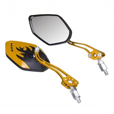 8/10mm Universal Motorcycle Motorbike Scooter Rear View Side Back Mirrors