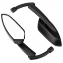 8MM 10MM Black CNC Blade Rear Review Mirrors For Harley Dyna Heritage Softail Sportster