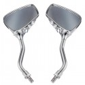 8mm 10mm Universal Motorcycle Chrome Claw Side Rear View Mirrors