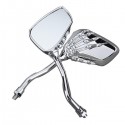 8mm 10mm Universal Motorcycle Chrome Claw Side Rear View Mirrors