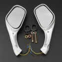 8mm Motorcycle Gy6 Rear View Mirror with Light 50cc 150cc 250cc Scooter Moped