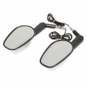 Black Rear Mirrors Turn Signals For Harley Davidson V-ROD Muscle VRSCF 09-17