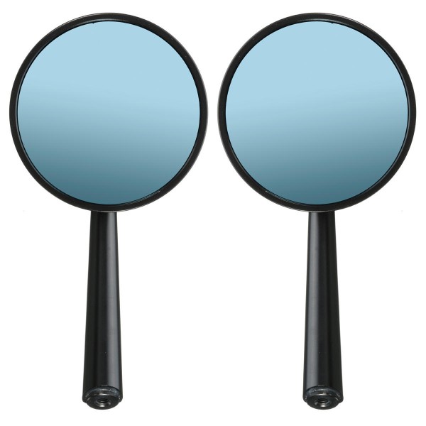 CNC Aluminum Round Motorcycle Rear View Mirror For Cruiser Chopper 8mm 10mm