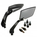 Carbon Motorcycle Aluminum Handlebar End Side Rear View Mirrors