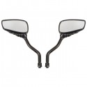 Chrome Motorcycle Mirror For Harley Softail Dyna Black