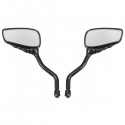 Chrome Motorcycle Mirror For Harley Softail Dyna Black