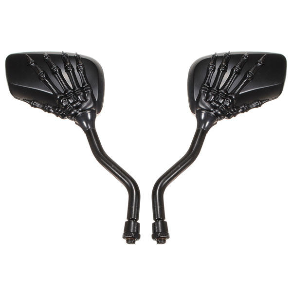 Chrome Motorcycle Mirror For Harley Softail Dyna Black