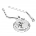 Chrome Round Classic Retro Motorcycle Rear View Mirror For Harley Thruxton Bonneville