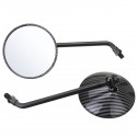 Diameter 105mm Retro Round Rearview Motorcycle Mirrors Long/Short Handle For Harley Davidson