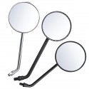 Diameter 105mm Retro Round Rearview Motorcycle Mirrors Long/Short Handle For Harley Davidson