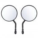 Diameter 105mm Retro Round Rearview Motorcycle Mirrors Long/Short Handle For Harley Davidson