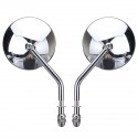 Diameter 105mm Retro Round Rearview Motorcycle Mirrors Long/Short Handle For Harley Davidson