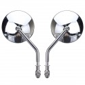 Diameter 105mm Retro Round Rearview Motorcycle Mirrors Long/Short Handle For Harley Davidson