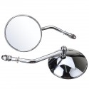 Diameter 105mm Retro Round Rearview Motorcycle Mirrors Long/Short Handle For Harley Davidson