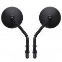 Diameter 85mm Retro Round Rearview Motorcycle Mirrors Long/Short Handle For Harley Davidson