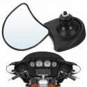 Fairing Mount Wing Rear View Mirrors 10mm For Harley Davidson FLHX