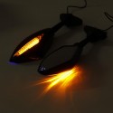 Motorcycle Blue LED Turn Signal Rear View Mirrors For Suzuki GSXR 600 750 1000 Hayabusa GSF Katana TL1000R Motorcycle