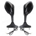 Motorcycle LED Turn Signal Side Mirrors 180 Degree Adjustable For Honda CBR600 F4 F4i 900 929 954 RC51