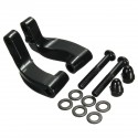 Motorcycle Mirrors Relocation Extension Adapter Kit For Harley Davidson 2006-2014