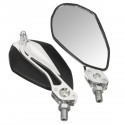 Motorcycle Rear View Side Mirrors Aluminum 10mm 8mm Screw Universal
