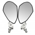 Motorcycle Rear View Side Mirrors Aluminum 10mm 8mm Screw Universal