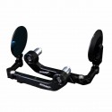 7/8 Inch 22mm Motorcycle Side Bar End Mirrors Rear View Aluminum Handlebar Lever Guard Protector