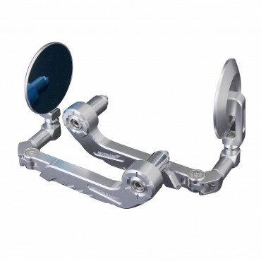 7/8 Inch 22mm Motorcycle Side Bar End Mirrors Rear View Aluminum Handlebar Lever Guard Protector