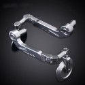 7/8 Inch 22mm Motorcycle Side Bar End Mirrors Rear View Aluminum Handlebar Lever Guard Protector