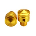 Pair 10MM Billet Aluminium Threaded Motorcycle Motorbike Mirror Blanking Screw Plugs