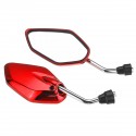 Pair 10MM Universal Motorcycle Motorbike Side Rearview Mirror Clear Aluminum New