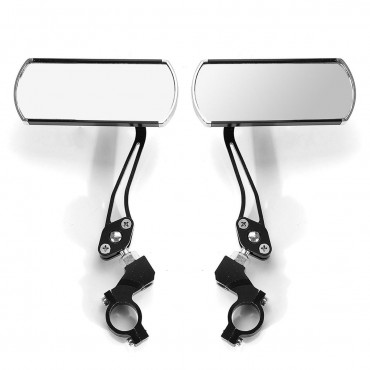 Pair 360° Rotate Rearview Mirrors Adjustable Aluminum Alloy Cycling Bike Mirror Motorcycle