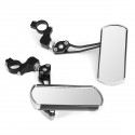 Pair 360° Rotate Rearview Mirrors Adjustable Aluminum Alloy Cycling Bike Mirror Motorcycle