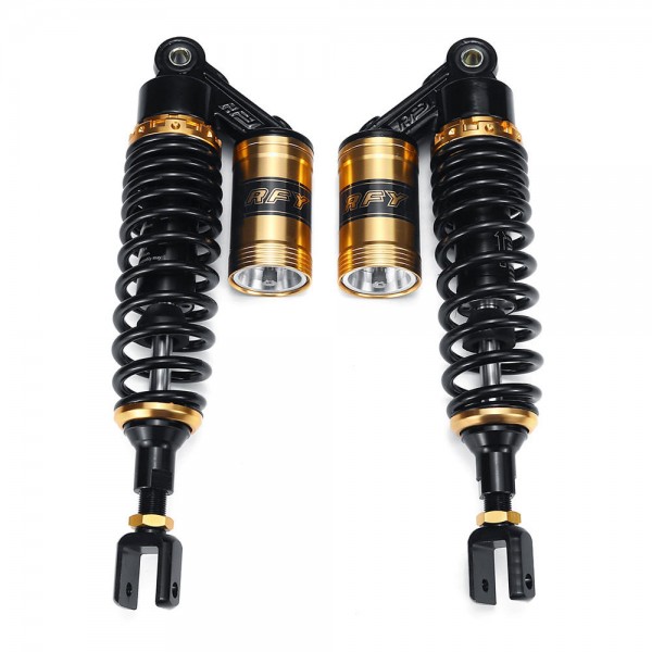 Pair 380mm Motorcycle Rear Air Shock Absorber Suspension For Honda/Yamaha