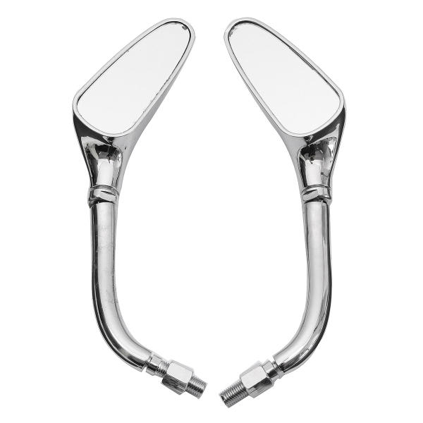 Pair Chrome Motorcycle Rear View Side Mirrors For Harley/Honda/Kawasaki/Suzuki/Yamaha